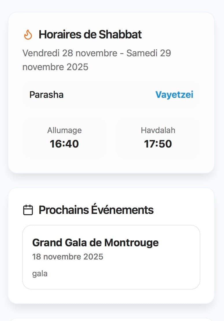 Practical info overview